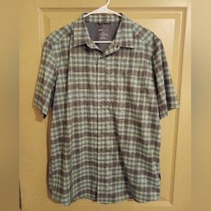 Swiss Tech Plaid Button Down Shirt
